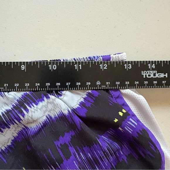 Nike Women's Purple and Black Athletic Shorts - Picture 5 of 9